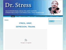 Tablet Screenshot of drstress.co.nz